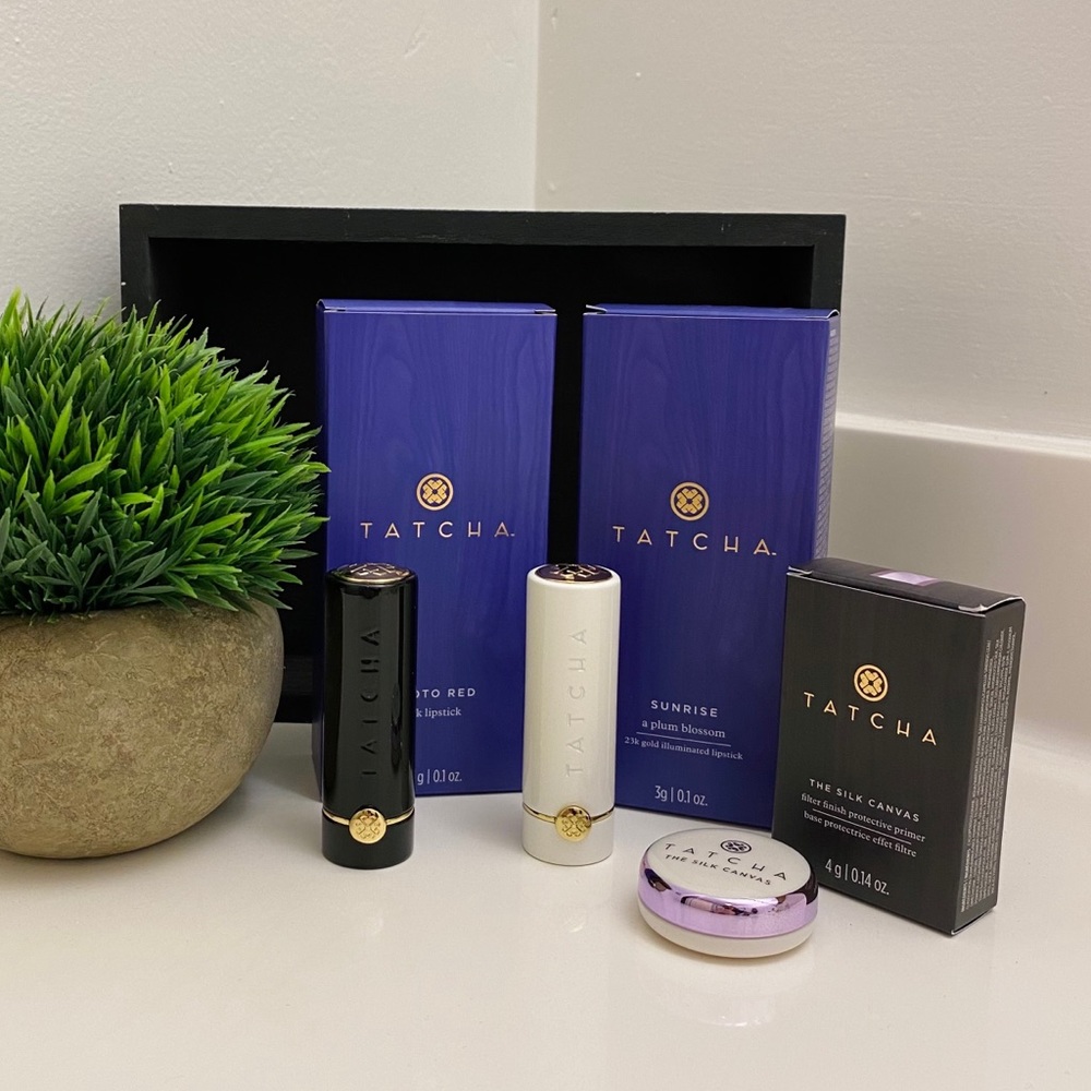 TATCHA Lipstick Duo + The silk canvas (4g)